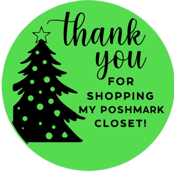 Stickeraft Other - 🎄 Thank You Stickers for Poshmark Closet | 2” Round Labels (100 pcs) NEW